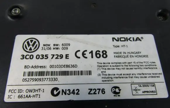 Volkswagen PASSAT B6 Other control units/modules 3C0035729E