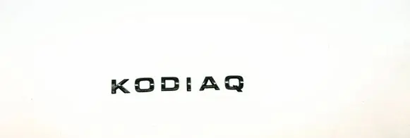 Skoda Kodiaq Rear loading door model letters 
