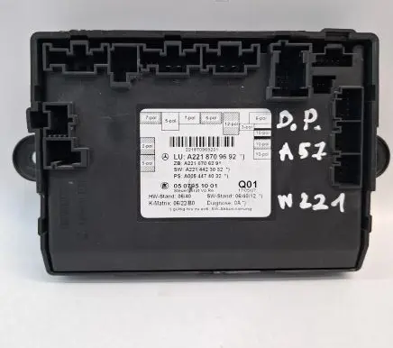Mercedes-Benz S W221 Door control unit/module A2218709692 A2218706291