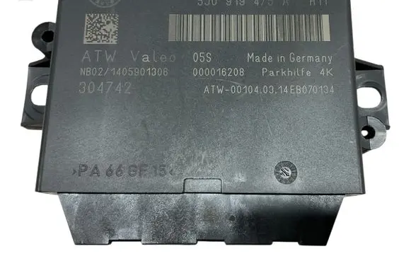 Skoda Superb B6 (3T) Parking PDC control unit/module 5J0919475B 304742 5J0919475A
