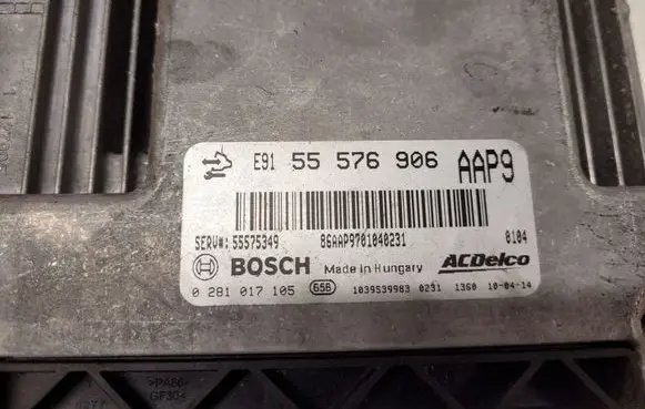 Opel Insignia A Engine control unit/module 55576906 55576906AAP9 55575349