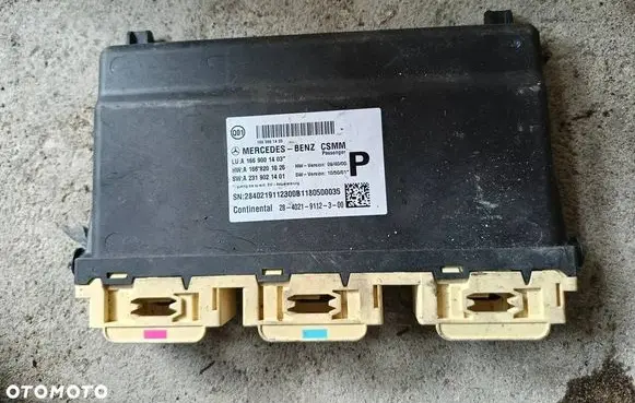 Mercedes-Benz ML W166 Seat control module A1669001403 2840219112300