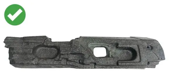 Mercedes-Benz E W211 Front bumper foam support bar A2118851237 3H529