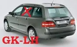 Fiat Stilo Rear door window glass 0046784993