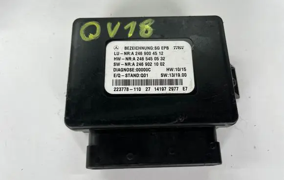 Mercedes-Benz ML W166 Hand brake control module A2469004512 A2465450532