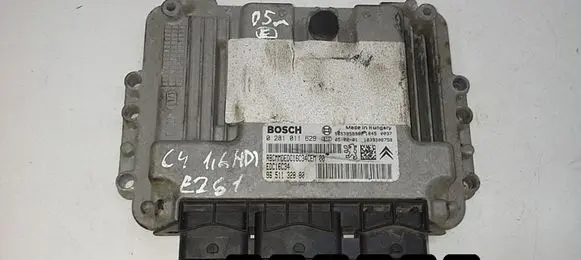 Citroen C4 I Engine control unit/module 1600hdi96511328800281011629