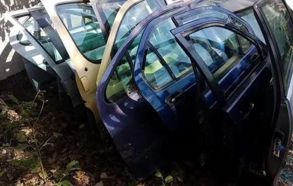 Renault Megane I Front door sidabrines
