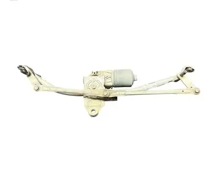 Front wiper linkage and motor