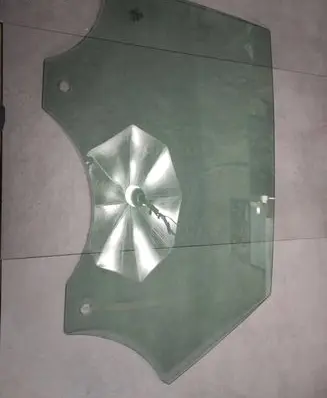 Rear vent window glass