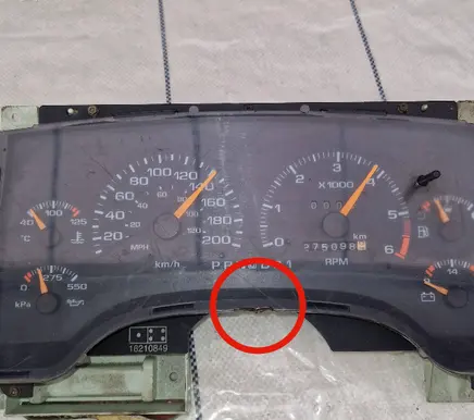Chevrolet Blazer S10 Speedometer (instrument cluster) 16172819
