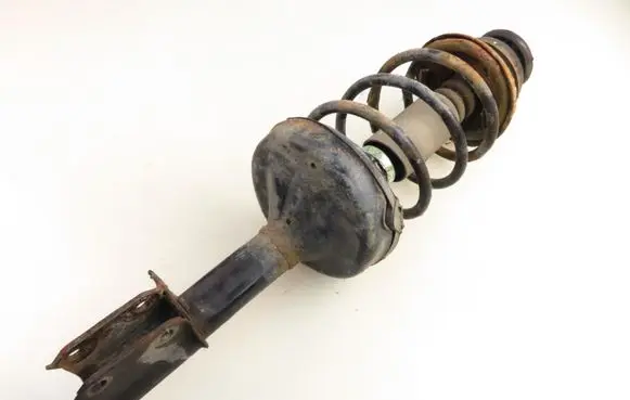 Front shock absorber with coil spring