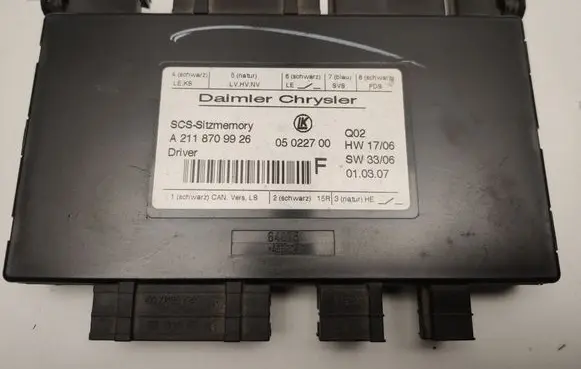 Mercedes-Benz ML W164 Seat control module a2118709926
