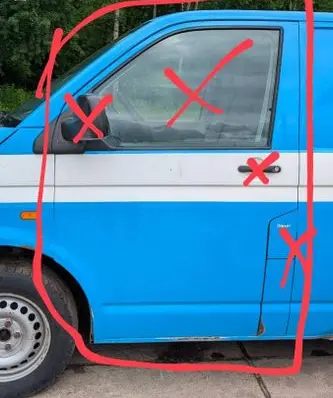 Volkswagen Transporter - Caravelle T5 Front door