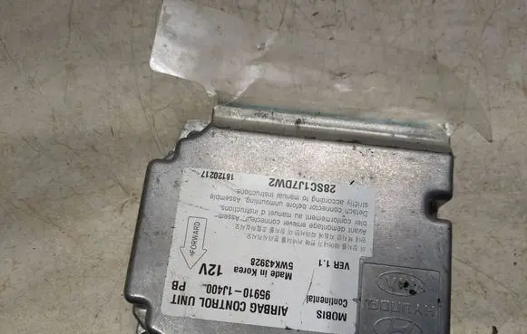 Hyundai i20 (PB PBT) Airbag control unit/module 959101J400 18120217 28SC1J7DW2