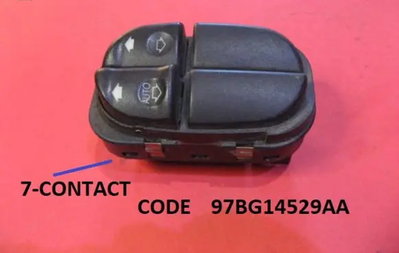 Ford Mondeo MK II Electric window control switch 97BG14529AA