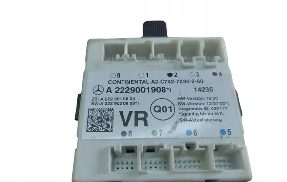 Mercedes-Benz C W205 Door control unit/module A2229001908