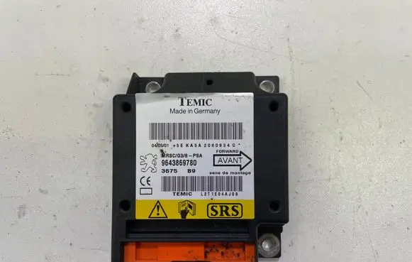 Peugeot 607 Airbag control unit/module 9643869780 L2T1E04AJ09