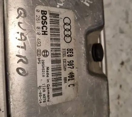 Audi A6 S6 C6 4F Engine control unit/module 8E0907401C 28SA5210 0281010493