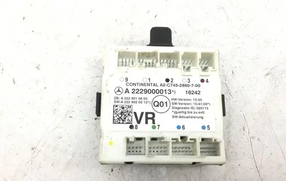 Mercedes-Benz S W222 Door control unit/module A2229000013