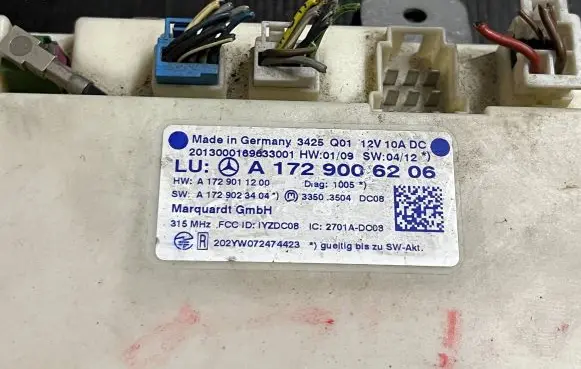 Mercedes-Benz SLC R172 Voice control module A1729006206 A1729011200 A1729023404