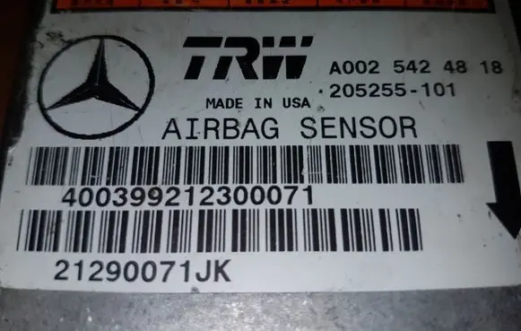 Mercedes-Benz ML W163 Airbag control unit/module A0025424818 205255101