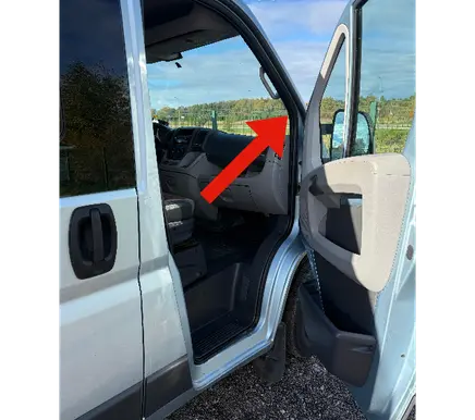 Fiat Ducato Front door rubber seal 