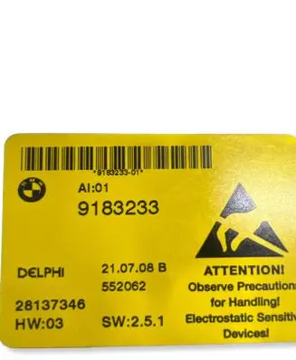 BMW 5 E60 E61 Center console control module 9183233