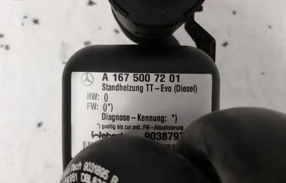 Mercedes-Benz GLE W167 Auxiliary pre-heater (Webasto) A1675007201