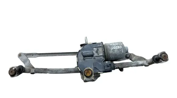 Front wiper linkage and motor