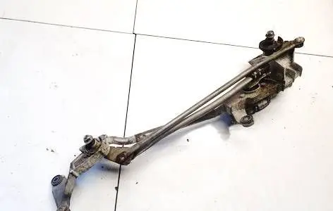 Front wiper linkage and motor