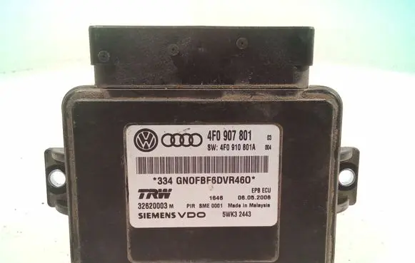 Audi A6 S6 C6 4F Hand brake control module 4F0907801 32620003M