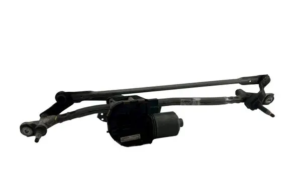 Front wiper linkage and motor