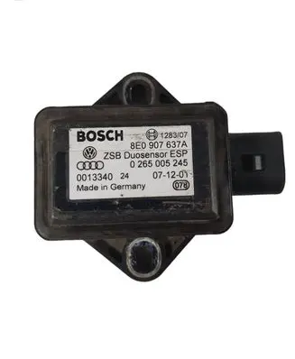 Audi A4 S4 B6 8E 8H ESP acceleration yaw rate sensor 8E0907637A 0265005245 0013340