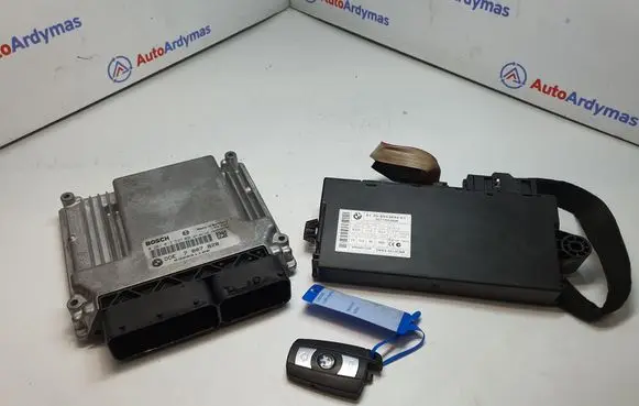 BMW 1 E81 E87 Engine ECU kit and lock set 6943834 7807828 8506281