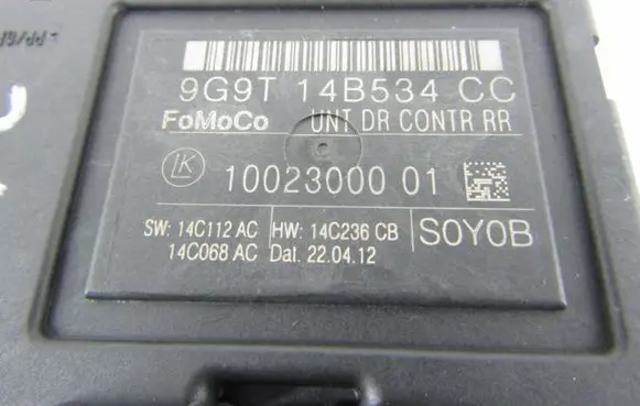 Ford S-MAX Other control units/modules 9G9T14B534CC