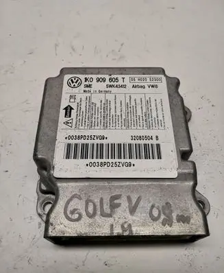 Volkswagen Golf V Airbag control unit/module 1K0909605T 5WK43412
