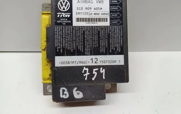 Volkswagen PASSAT B6 Airbag control unit/module 3C0909605M 391125