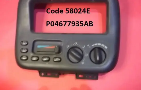 Chrysler Voyager Climate control unit 58024E P04677935AB
