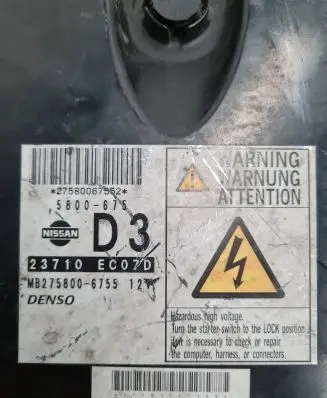 Nissan Navara D40 Engine control unit/module 23710EC07D