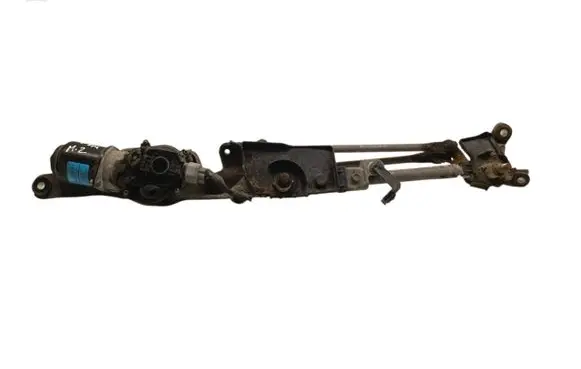 Front wiper linkage and motor