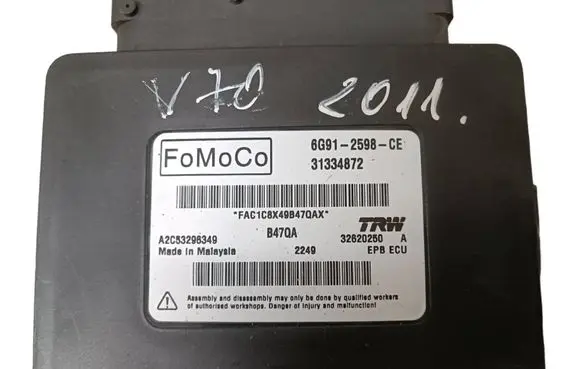 Volvo XC60 Hand brake control module 6G912598CB 31334872 A2C53296349