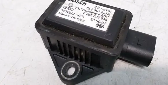 Audi A8 S8 D3 4E ESP acceleration yaw rate sensor 8E0907637A 0265005245