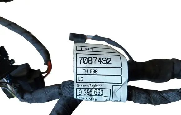 BMW 6 F06 Gran coupe Wiring harness 7087492 9355663 9355662