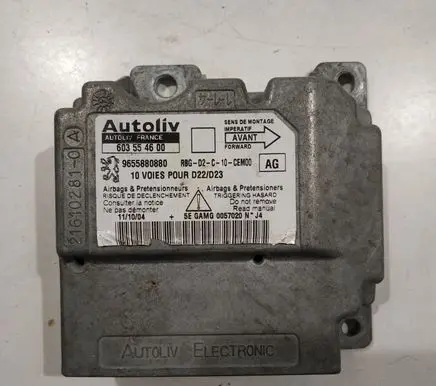 Peugeot 407 Airbag control unit/module 603554600 9655880880