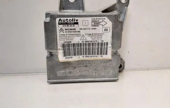 Citroen C4 I Picasso Airbag control unit/module 9665396680