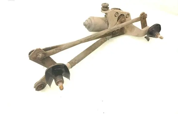 Front wiper linkage and motor