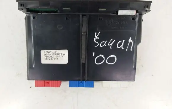 Volkswagen Sharan Climate control unit 7MO907040BG 95VW19988EFW 96641522