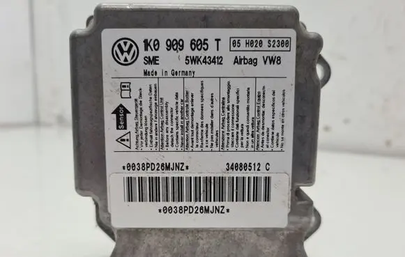 Volkswagen Golf V Airbag control unit/module 1K0909605T