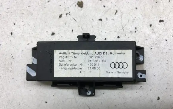 Audi A8 S8 D3 4E Door control unit/module 04E0919064 4E0919064 36129658