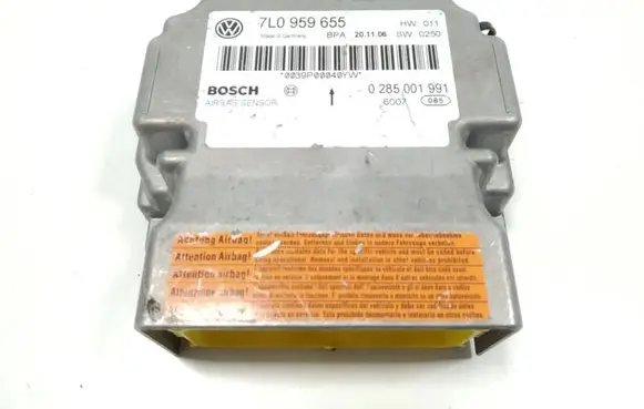 Volkswagen Touareg I Airbag control unit/module 7L0959655 0285001991